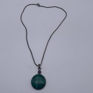 Green Gemstone Pendant Necklace